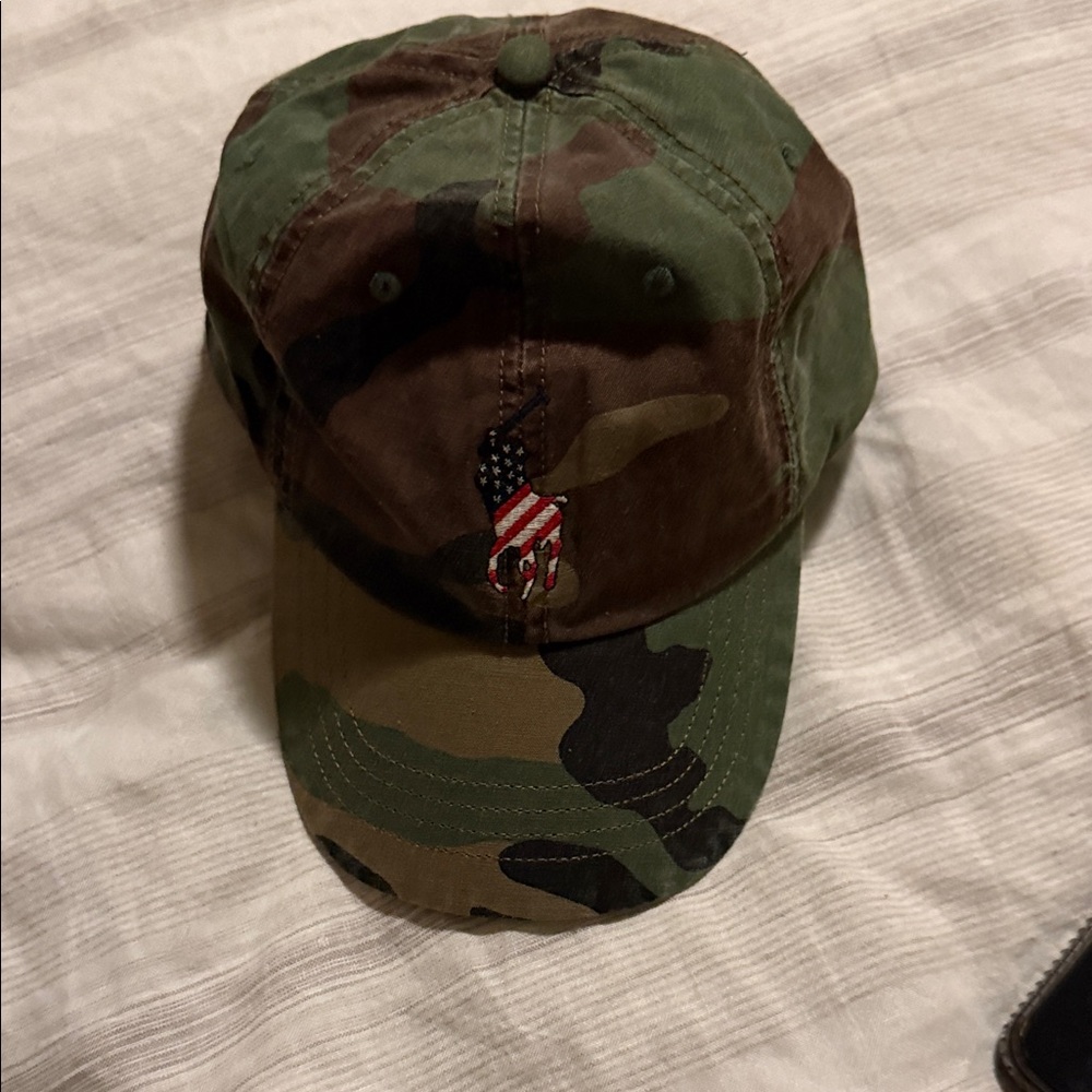 Camouflage Baseball Cap with Embroidered Logo